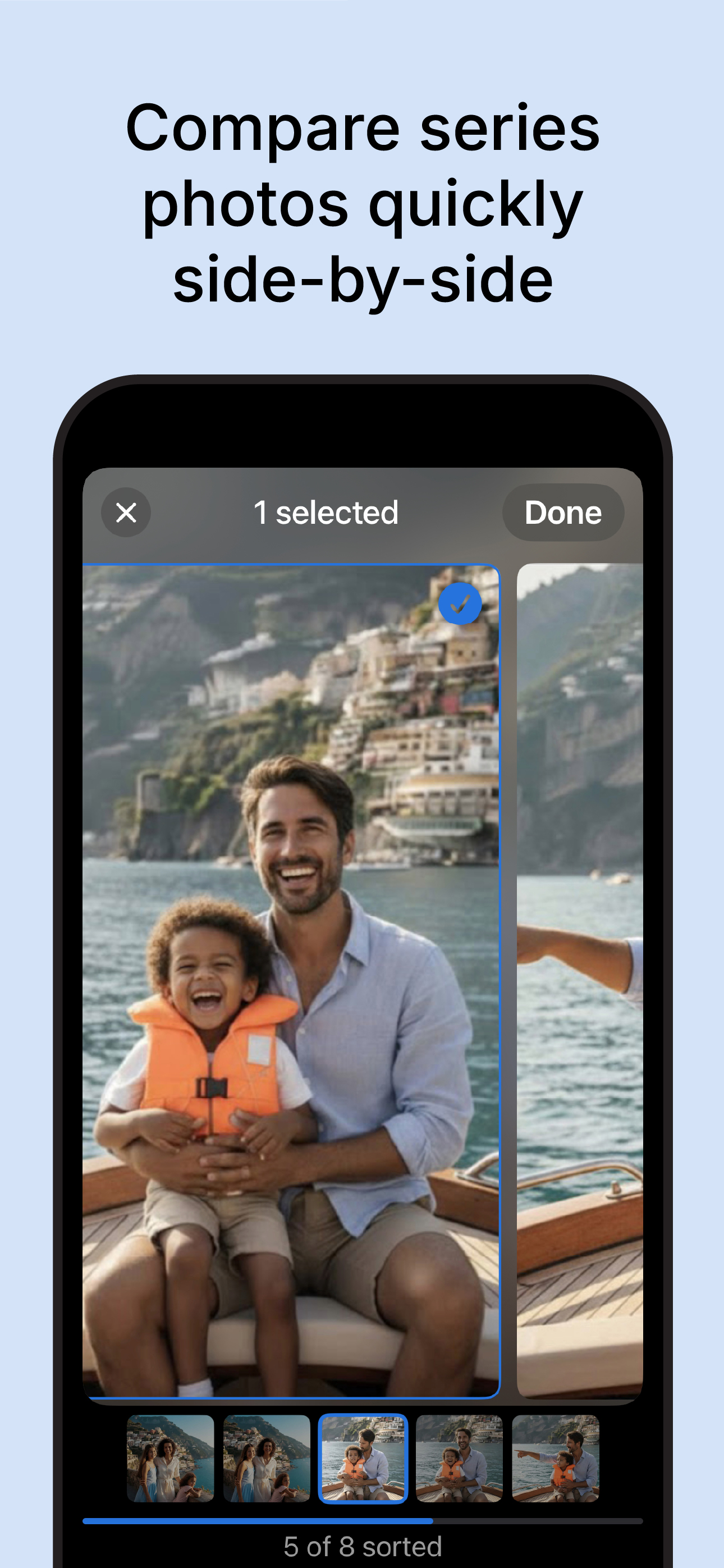 Compare photos side by side